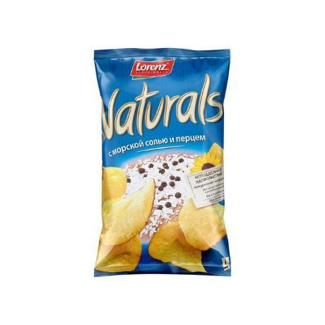 Naturals SeaSalt & BlackPepper, 100гр. - 4шт. Карт.чипсы c морск.солью ...