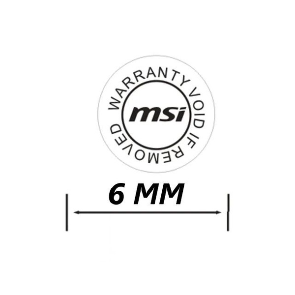 Пломба-наклейка гарантийная круглая msi (50шт) - купить с доставкой по ...