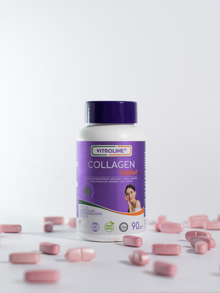 Витролайн Коллаген таблетки гидролизованный коллаген 1 и 3 типа ...
