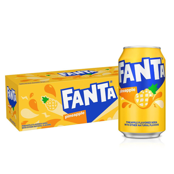 Газированный напиток Fanta Pineapple (Фанта ананас), США, 355 мл 12 ...