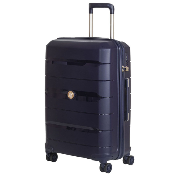 Чемодан Samsonite облегченный из полипропилена L Navy Blue замок TSA ...