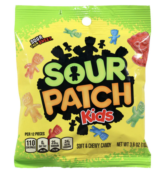 Sour Patch Kids жевательные конфеты с фруктовым вкусом 102г - купить с ...