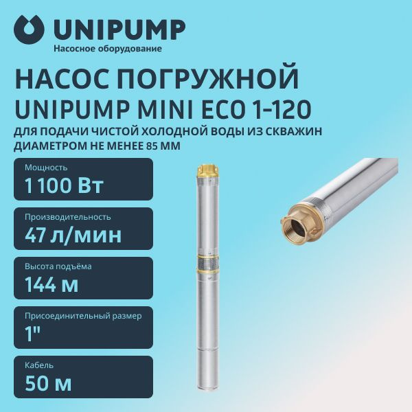 Насос погружной UNIPUMP MINI ECO 1-120 - купить по выгодной цене в ...
