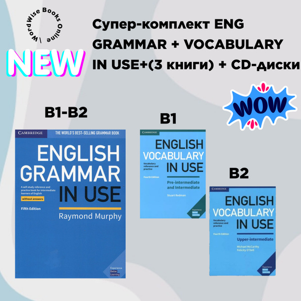 СУПЕР-КОМПЛЕКТ ENGLISH GRAMMAR IN USE+ VOCABULARY (3 BOOKS) - купить с ...