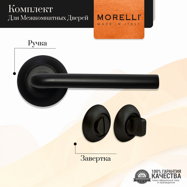 Готовый комплект для межкомнатных дверей MORELLI MH-03 BL с заверткой ...