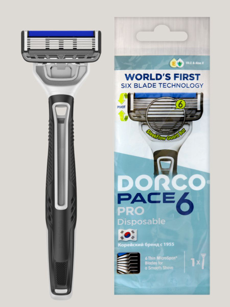 Pace 6 Pro (1 шт) Станок для бритья одноразовый 6 лезвий - купить с ...