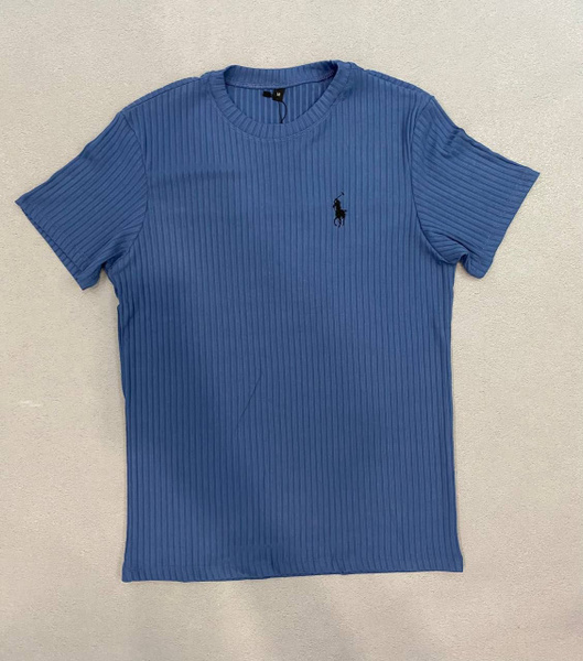 Футболка Ralph Lauren, размер 48, цвет голубика, Хлопок - купить по ...
