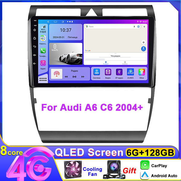 Магнитола Android 6+128Гб для Audi A6 C5 1997-2004 S6 2 1999-2004 ...
