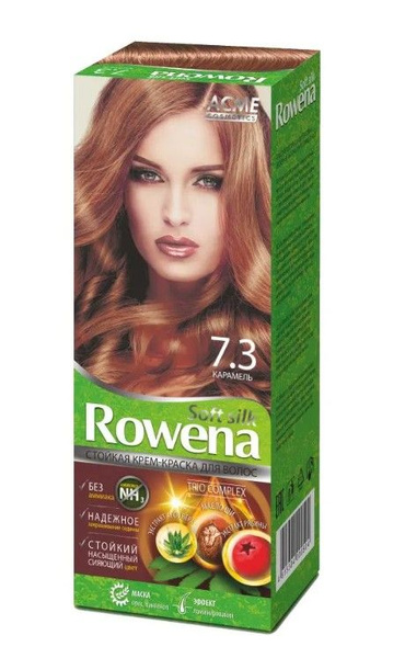 ACME COLOR Краска для волос ROWENA SOFT SILK, тон 7.3, Карамель ...