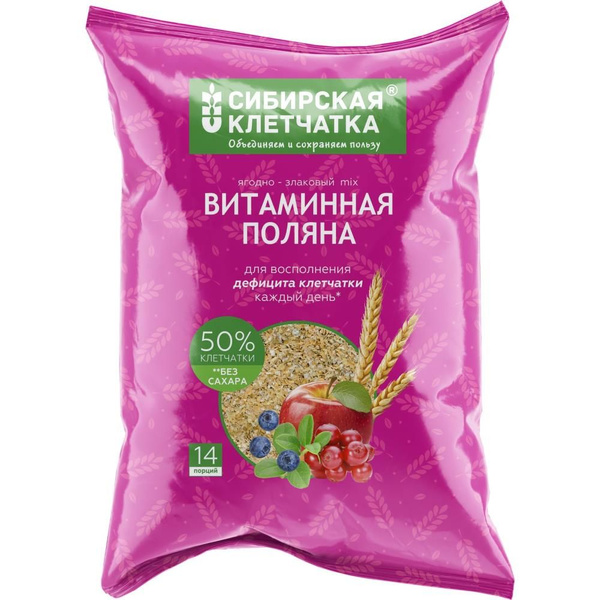 Сибирская клетчатка Витаминная поляна , 300 г - купить с доставкой по ...