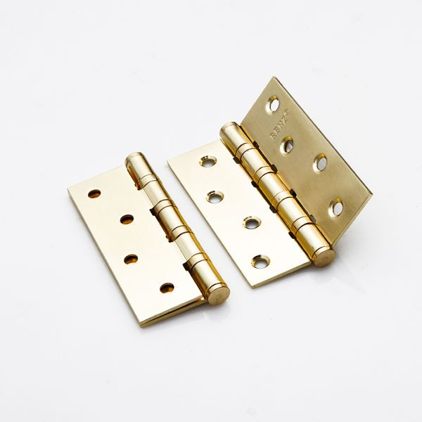 Петля стальная 100*75*2,5, 4 подшипника, б/колп.,латунь матовая IN100 ...