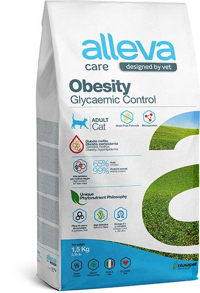 Alleva Care Cat Adult Obesity Glycaemic Control Сухой корм для кошек ...