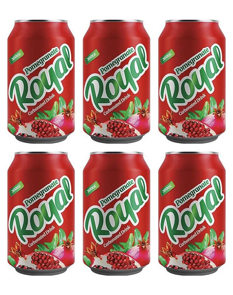 Газированный напиток Royal со вкусом граната, 6 шт x 300 мл, Афганистан ...