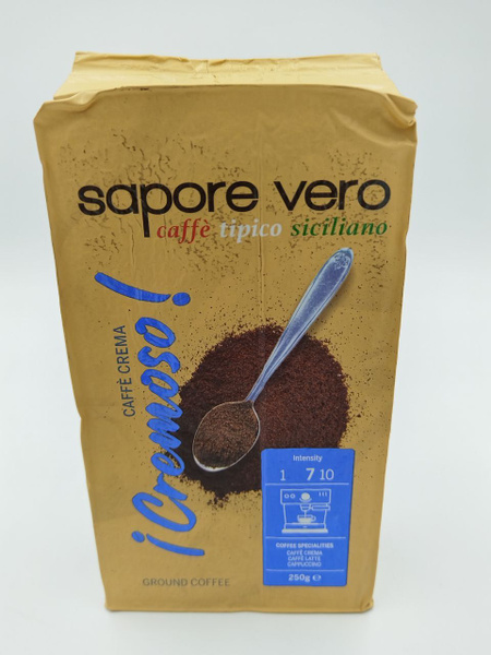 Кофе молотый SAPORE VERO Cremoso 250 гр. - купить с доставкой по ...