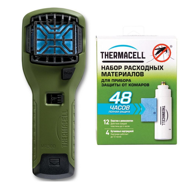 Комплект Прибор противомоскитный Thermacell MR-300 Repeller Olive плюс ...