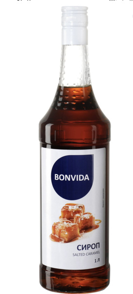 Сироп BONVIDA со вкусом соленая Карамель, 1 л - купить с доставкой по ...