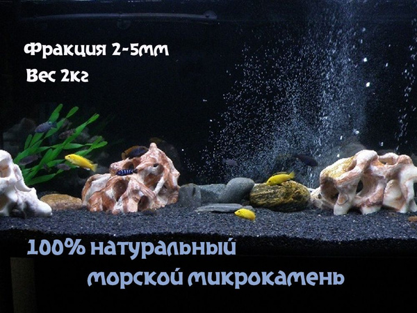 Грунт для аквариума Натуральный чёрный 2 кг - купить с доставкой по ...