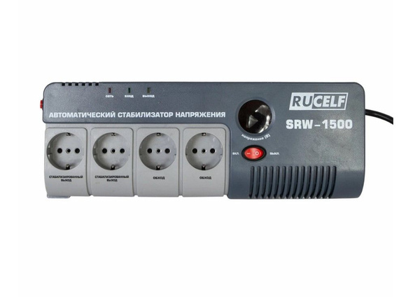 Стабилизатор напряжения Rucelf SRW-1500-D 1.5кВА однофазный белый ...