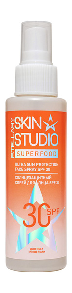 STELLARY SKIN STUDIO Спрей для лица солнцезащитный SPF 30 Ultra Sun ...