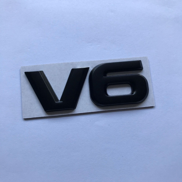 Наклейка шильдик на авто V6 (Черный) - купить по выгодным ценам в ...