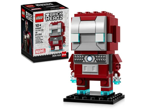 "Хочу Лего" / LEGO BrickHeadz 40669 - Фигурка Железного человека MK5 ...