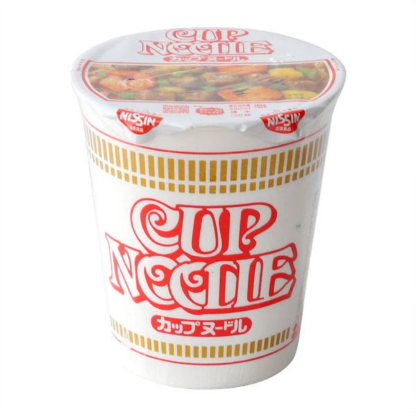 Лапша Nissin с креветкой и соевым соусом в стакане, Японская версия ...