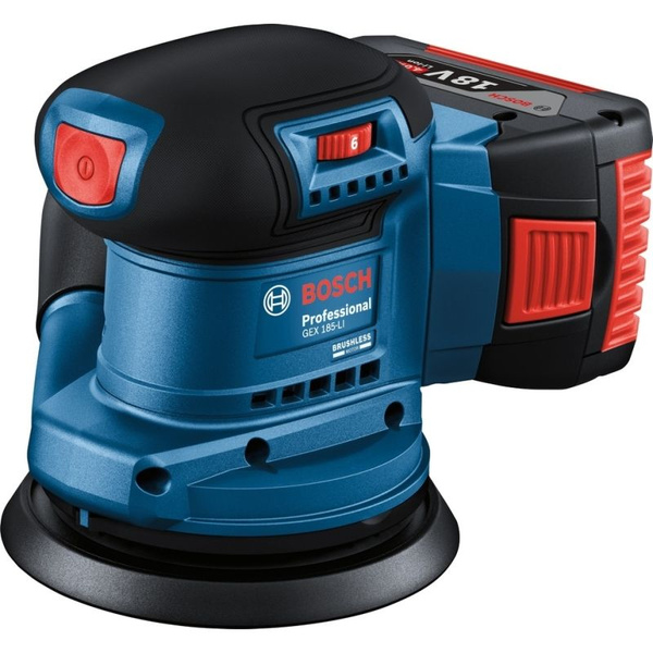 Эксцентриковая шлифовальная машина Bosch с перезаряжаемой бесщеточной ...