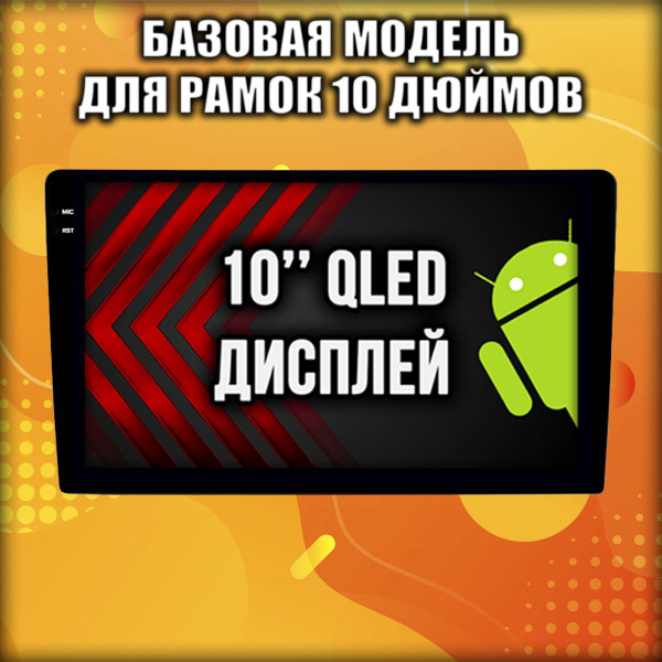 Характеристики 10 дюймов, Память 4/64гб, Android T6 магнитола с лучшим ...