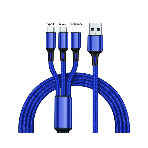 USB-кабель Micro USB Type C Зарядный кабель Мульти USB-порт Шнур для ...