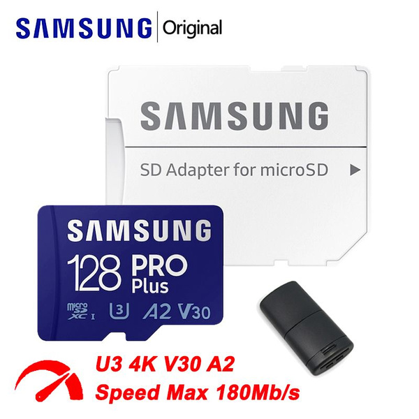 Карта памяти Samsung EVO PLUS Micro SD TF 128 ГБ U3 4K V30 A2 (MB ...