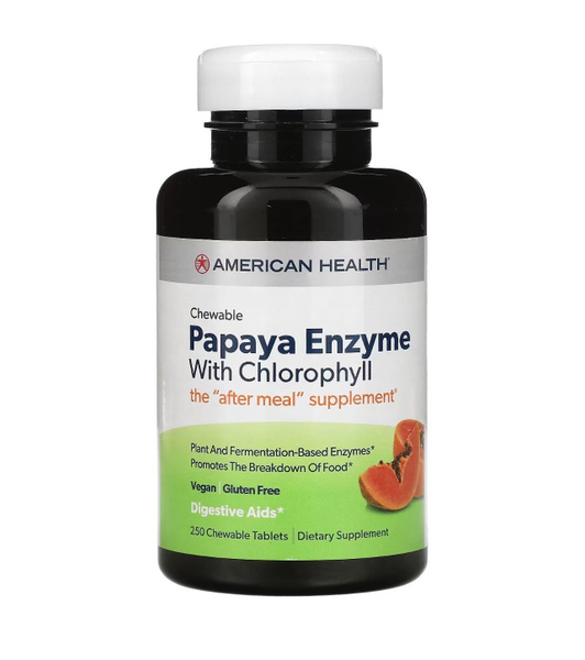 Пищевая добавка American Health Papaya Enzyme with chlorophyll ферменты ...