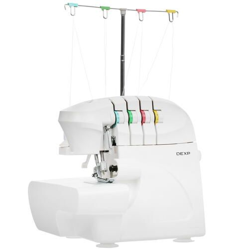 Оверлок DEXP SM-L1300 нитей - 4, 1200 ст/мин, швейных операций - 16 ...
