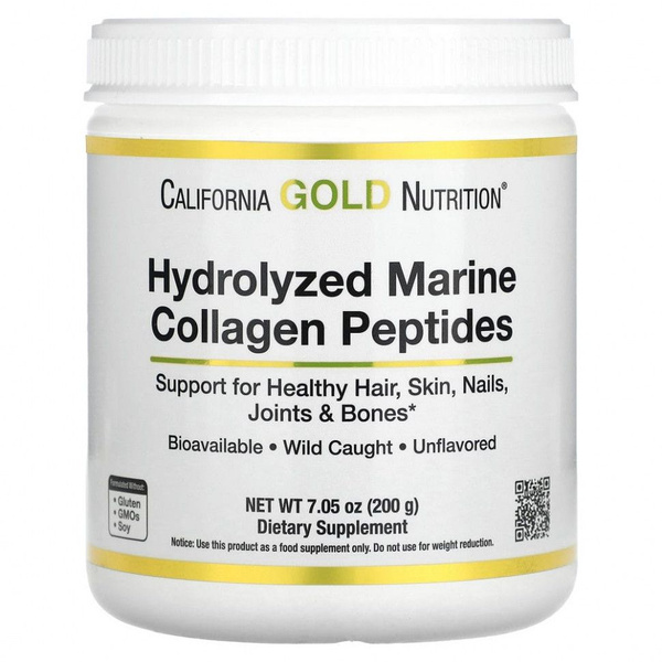 California Gold, Hydrolyzed Marine Collagen Peptides, Гидролизированные ...