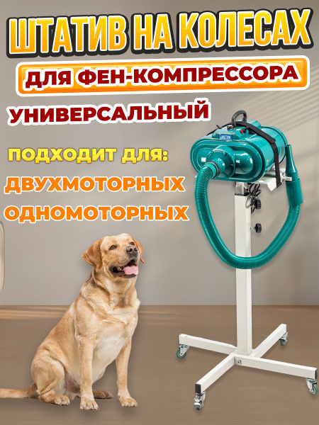 Штатив держатель на колесах для фена компрессора 1 и 2-х моторных Codos ...