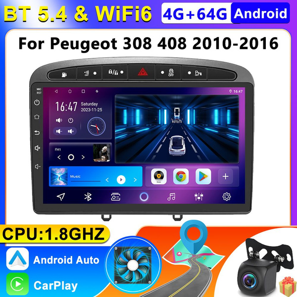 Магнитола Android 4-64 Гб для Peugeot 408 (2012-2020) / 308 (2007-2015 ...