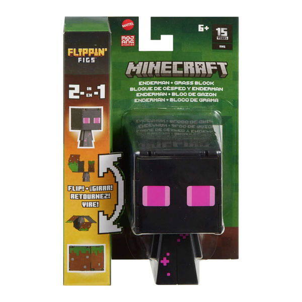Mattel Minecraft-Маленькая скульптура 2-в-1 с большой головой и ...