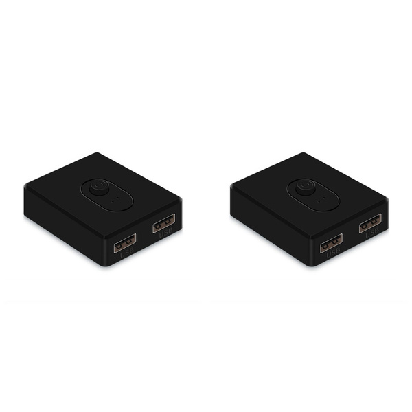 2X USB 2.0 KVM-переключатель 1X2/2X1, коммутатор-сплиттер, общий ...