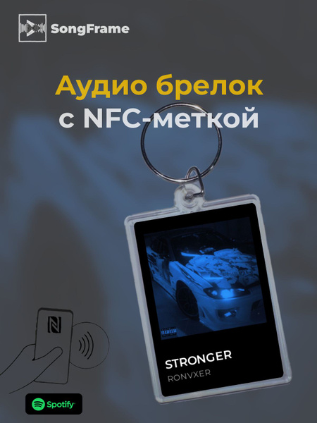 Брелок Spotify с NFC Трек: RONVXER - STRONGER - купить с доставкой по ...