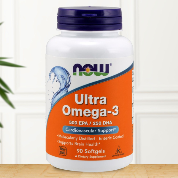 NOW Ultra Omega-3, 500 EPA 250 DHA, 90 капс (омега-3) - купить с ...
