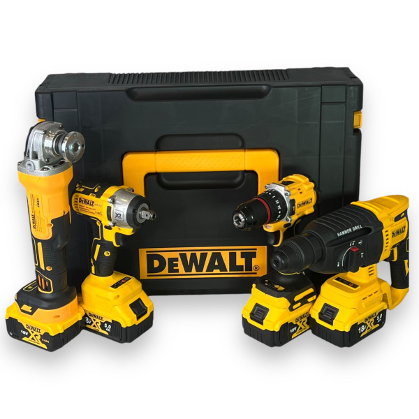 Набор аккумуляторного инструмента Dewalt 4 в 1 бесщеточный шуруповерт ...