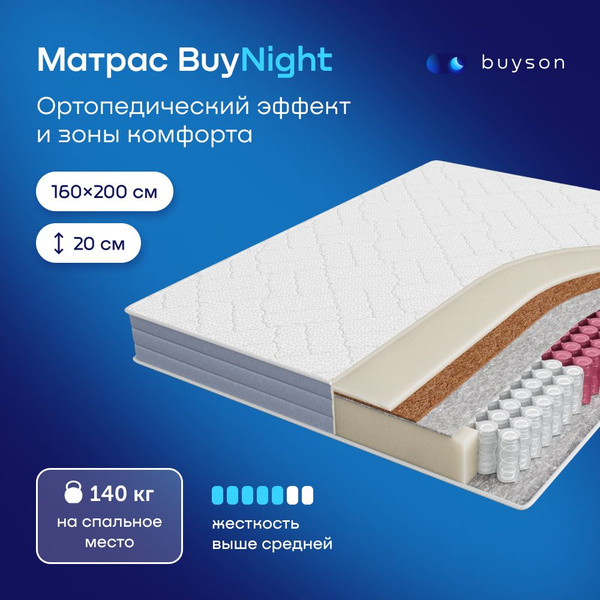 Buyson Купить 160х200 Матрас