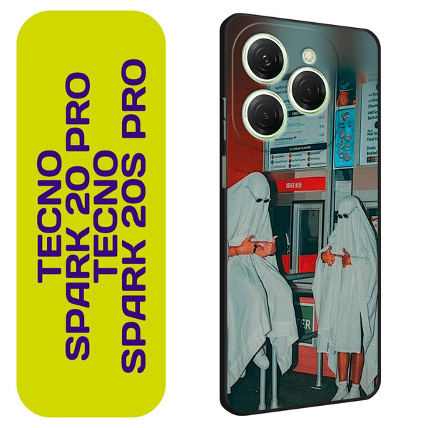 Матовый силиконовый чехол на Tecno Spark 20 Pro/20S Pro / Текно Спарк ...