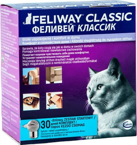 Феромоны корректор поведения для кошек Feliway Classic, набор диффузор ...