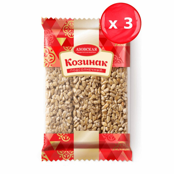 Козинак подсолнечный Азовская к.ф. 150г, набор из 3 шт. - купить с ...