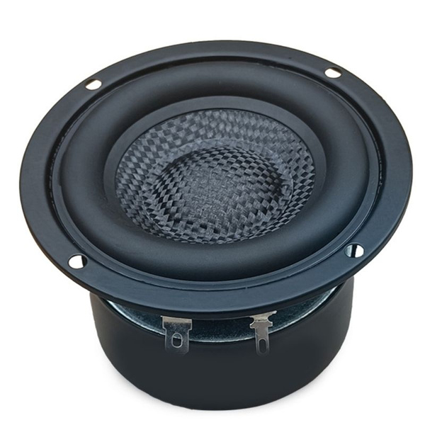 (1 шт.) Круглый 3-дюймовый сабвуфер, сабвуфер, динамик HiFi, в оплетке ...