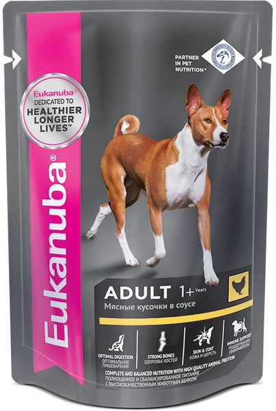 Eukanuba Паучи для собак с курицей в соусе, 24 х 85гр. купить на OZON ...