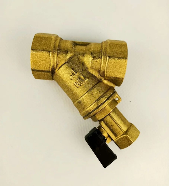 Фильтр косой c мини краном 1" TIM BL-D7604 ду 25 латунный для ...