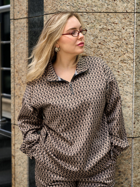 Костюм классический Женский AFRI Повседневный двойка, брючный черно ...