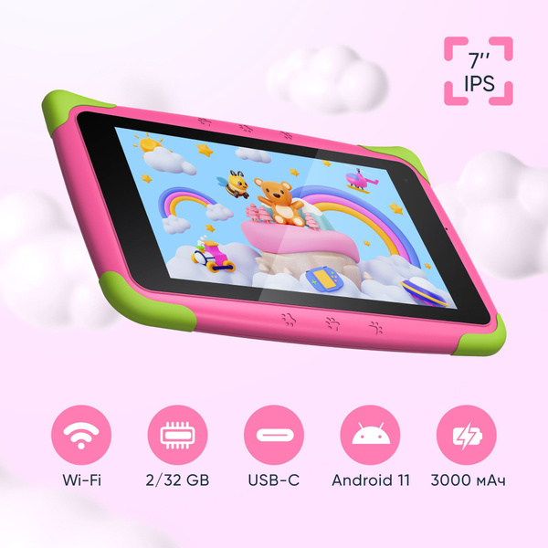 Topdevice Детский планшет TDT3887 7", 2 ГБ / 32 ГБ розовый купить c ...