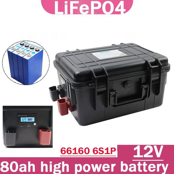 12V 80Ah Гольф Фосфат железа литий Солнечный мотоцикл Электрический ...